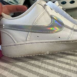 Women’s Nike court vision holographic tennis shoe